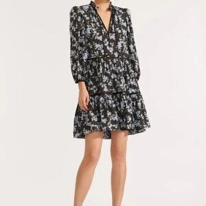 Veronica Beard Hawken Floral Tiered Dress 2